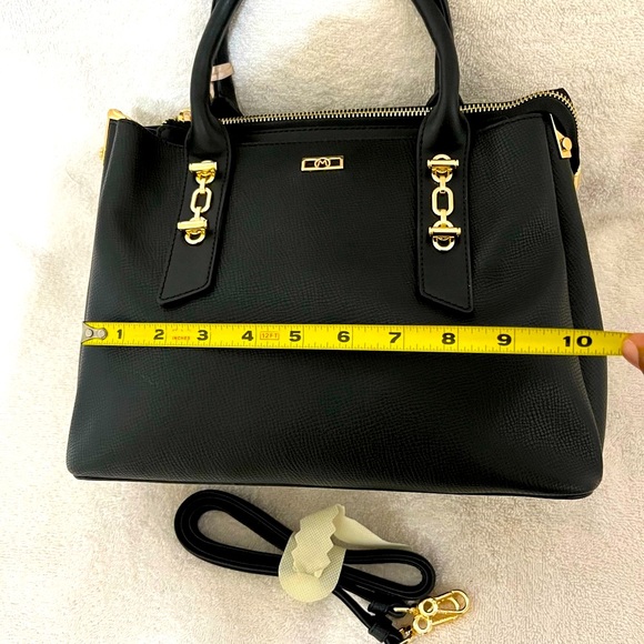 NWT Authentic Matmazel Designed 5 pockets black hand bag . - Picture 8 of 11